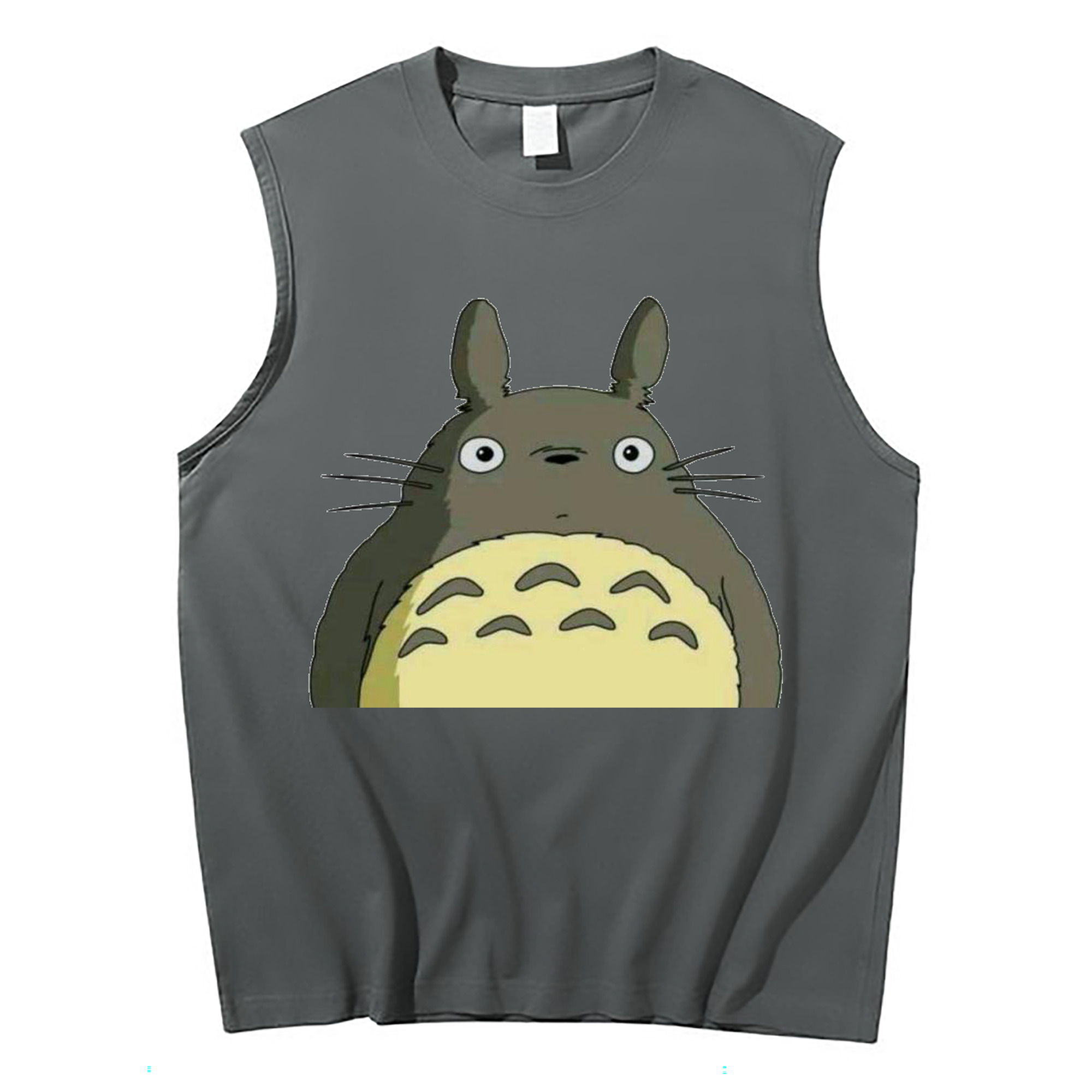 （画像用） となりのトトロ 草壁メイ 草壁サツキ My Neighbor Totoro Satsuki Kusakabe Mei Kusakabe コットン100％タンクトップ（フロントプリント）